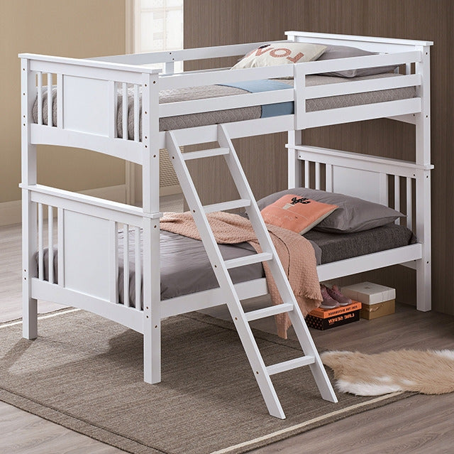 Spring Creek Twin/Twin Bunk Bed, White