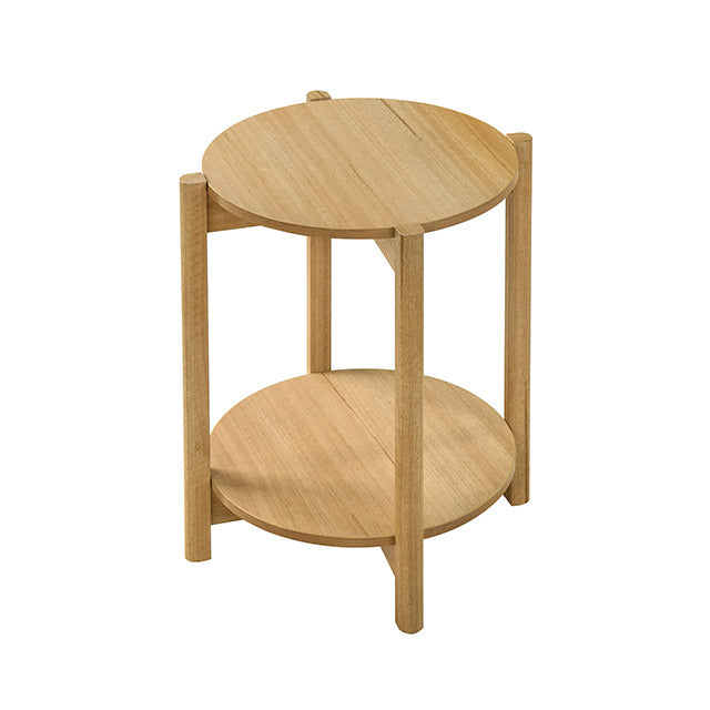 Hyde Round End Table, Natural - view 3