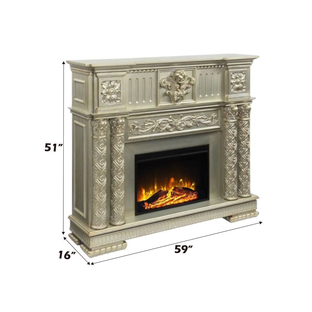 Vendome Fireplace – dimensions diagram
