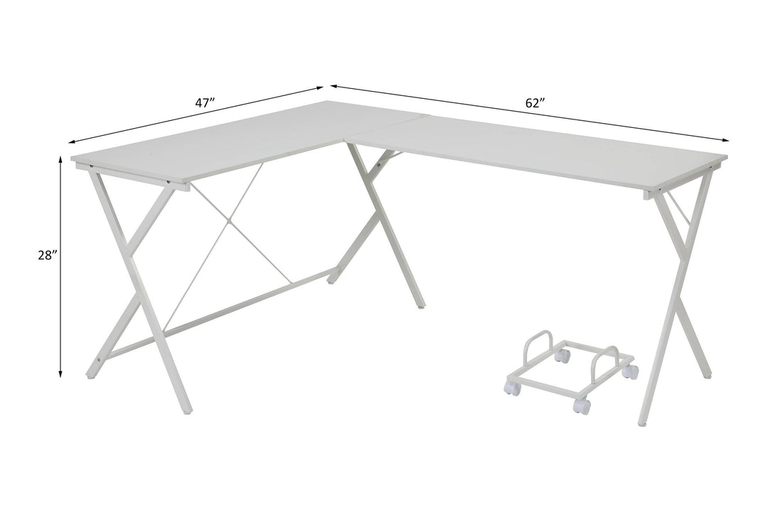 Dazenus Computer Desk – line drawing