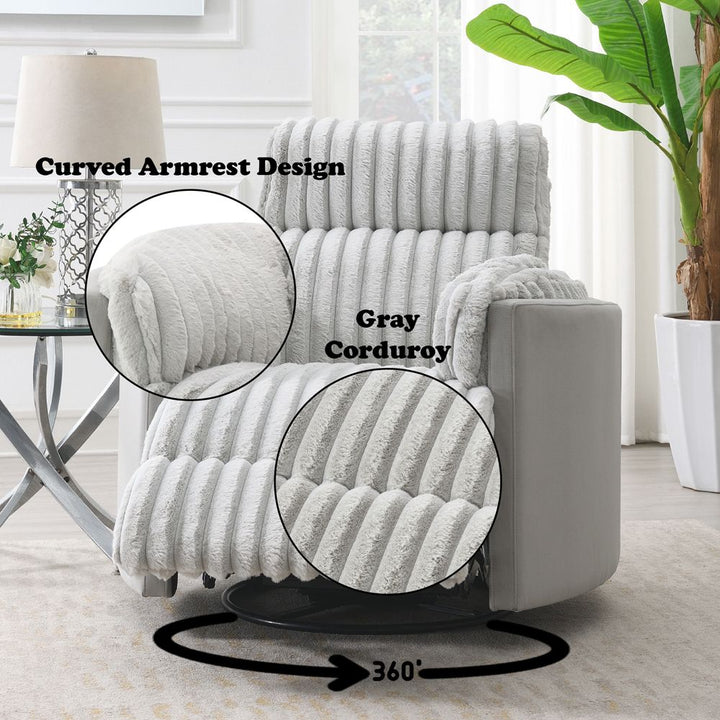 Emee Glider Recliner W/Swivel – features callout