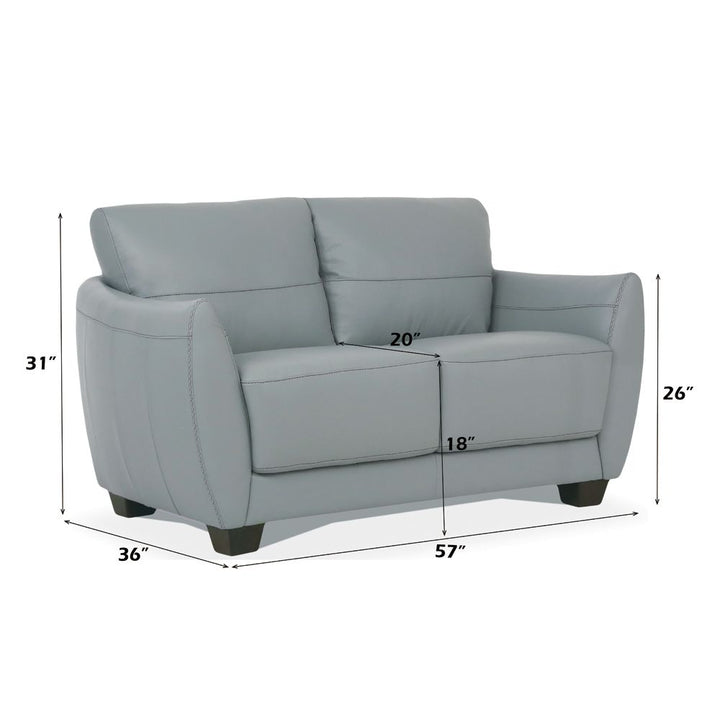 Valeria Loveseat – dimensions diagram