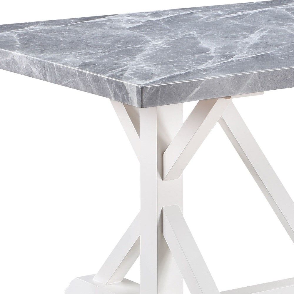 Hollyn Dining Table with Engineered Stone Top