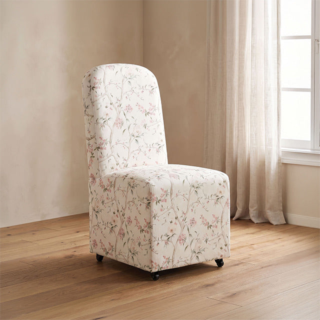 Canterbury Dining Chair, Chinoiserie White/Pink - view 6