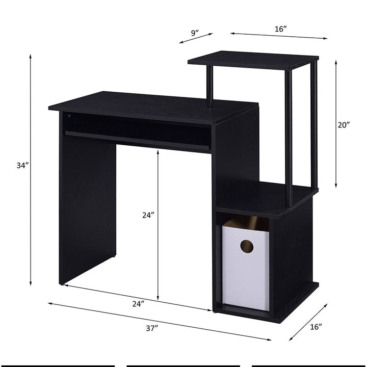 Lyphre Computer Desk – line drawing