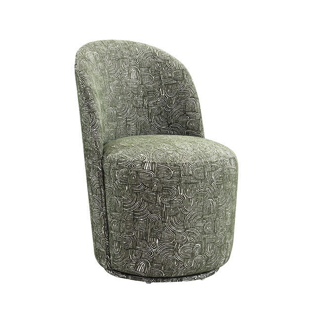 Vara Dining Swivel Chair, Olive Green