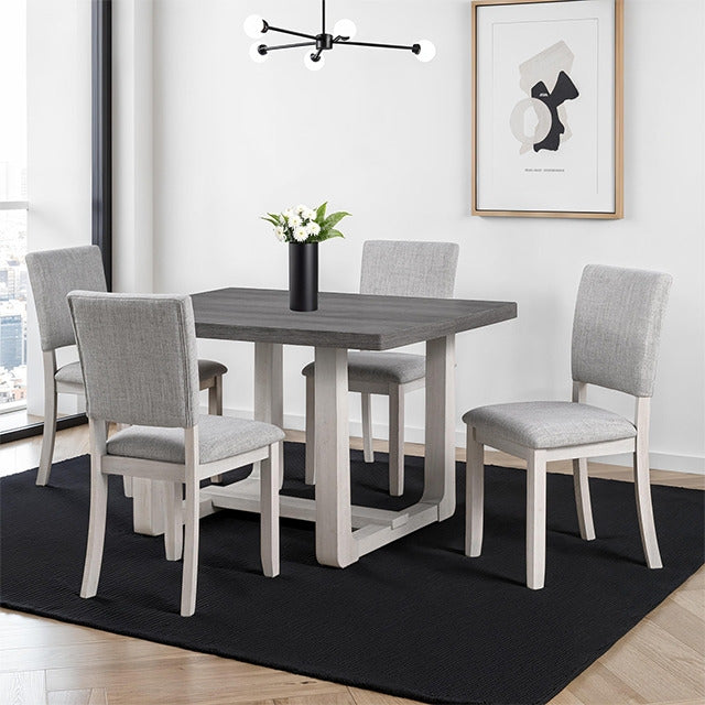 Sauro 5 Pc Dining Table Set, Gray - view 5