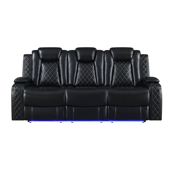 Orion Ii Sofa W/ Pwr Fr &amp; Hr-Black