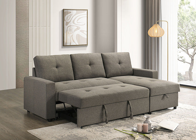 Giorgi Sectional W/ Pullout, Light Brown - view 4