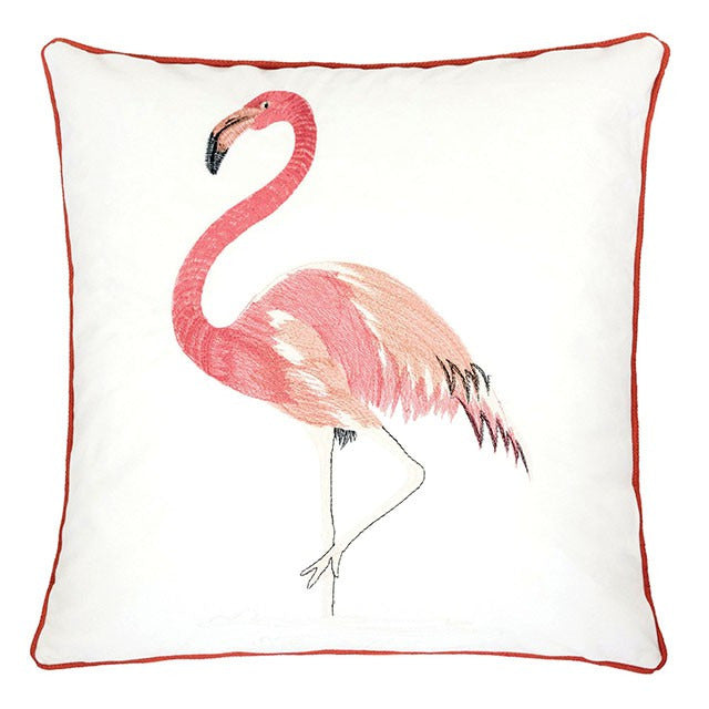 Lina Accent Pillow, Ivory/Pink