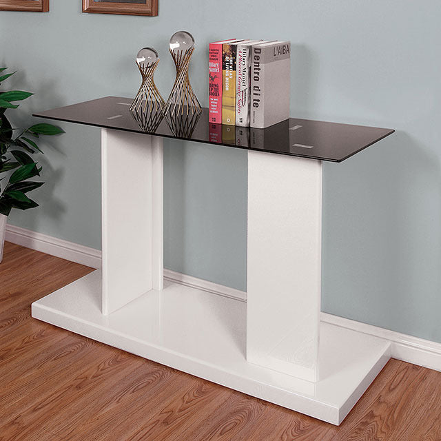 Mannedorf Sofa Table, Black/White