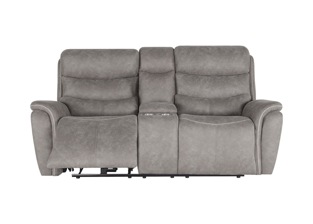 Kamari Console Loveseat W/pwr Hr & Fr-Gray