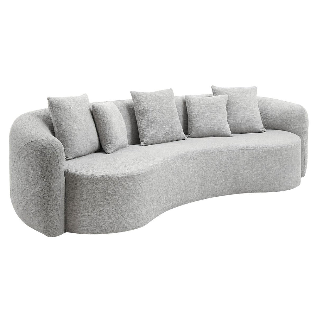 Barasa Oversized Compressed Sofa w/5 Pillows – view 2