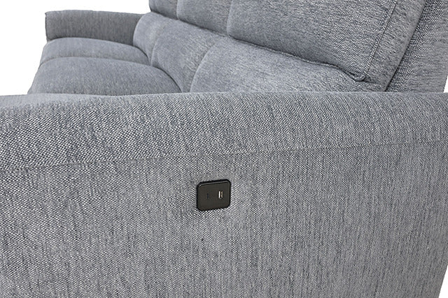 Brande Power Sectional, Right Chaise, Gray