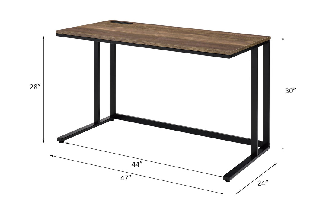Tyrese Writing Desk W/USB – line drawing