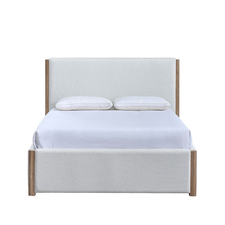 Anika 6/6 K Upholstered Headboard-White