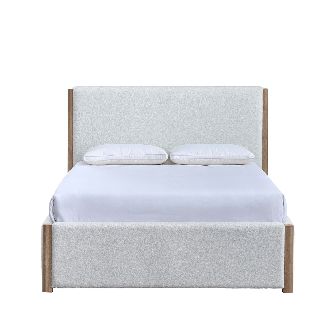 Anika 6/6 K Upholstered Headboard-White