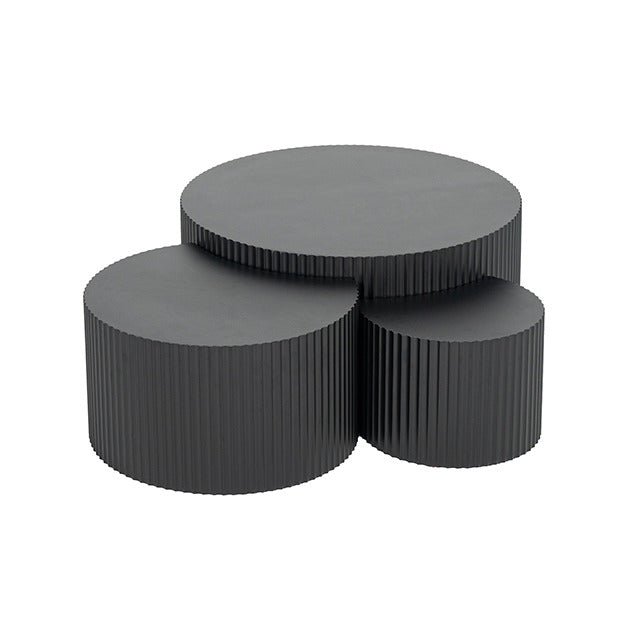 Narella 3 Pc. Coffee Table Set, Black - view 11