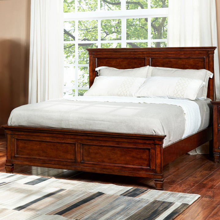 Tamarack 6/6-6/0 Ek/wk Headboard, Footboard &amp; Slats- Brn Cher