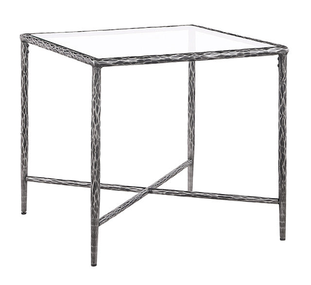 Terva End Table, Gunmetal