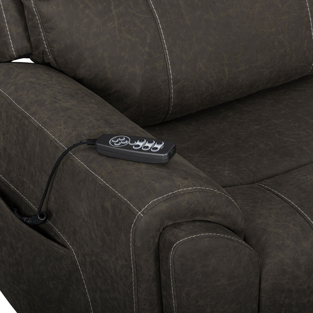 Gaia Laf Recliner W/pwr Hr,fr, Massage, Heat-Sable