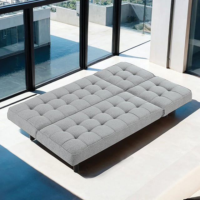 Naperville Futon Sofa, Light Gray - view 4