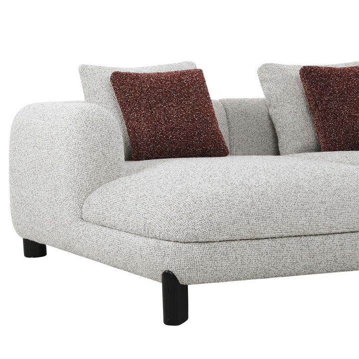 Mardi Sectional Sofa with 6 Pillows