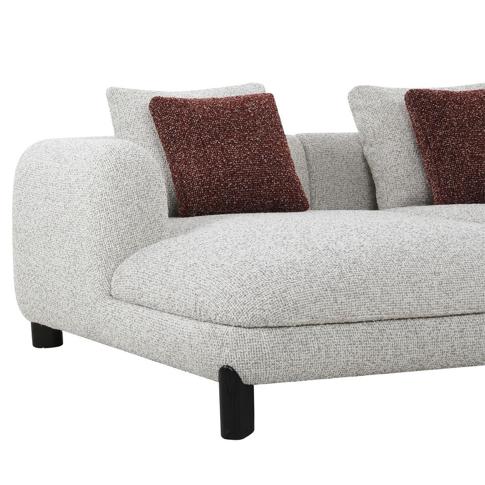 Mardi Sectional Sofa with 6 Pillows