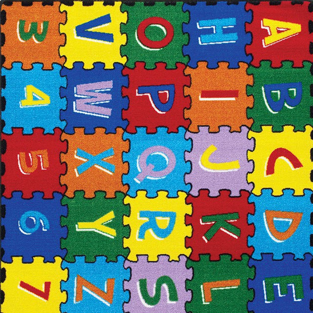 Abbey Area Rug, Alphabet/Multi