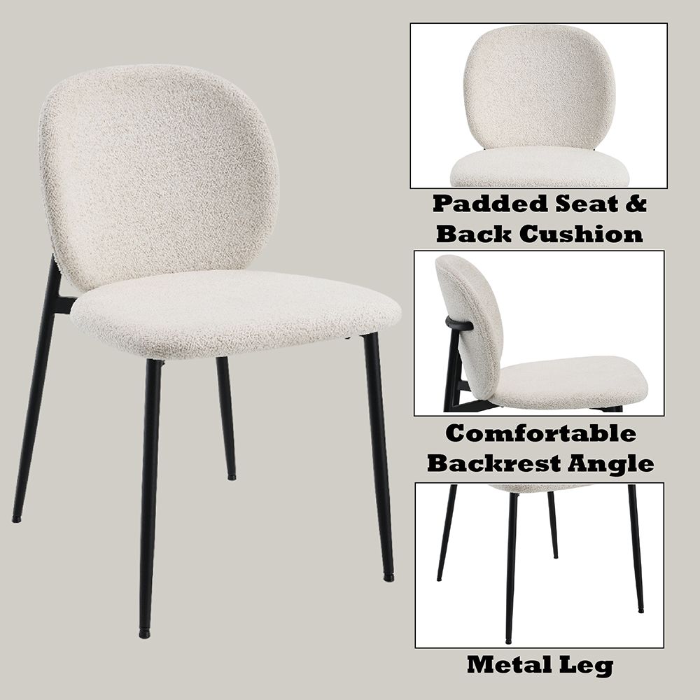 Klaus Side Chair (Set-2) – features callout