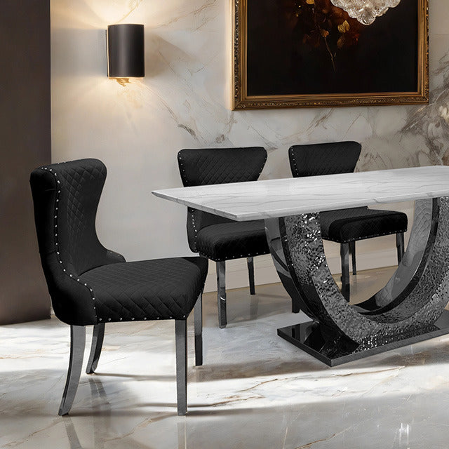 Portanova Dining Table, Chrome