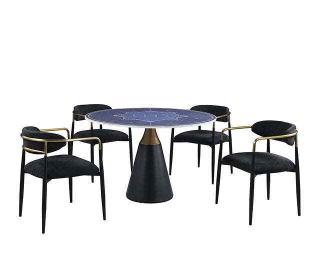 Hobro 5 Pc. Dining Table Set, Black