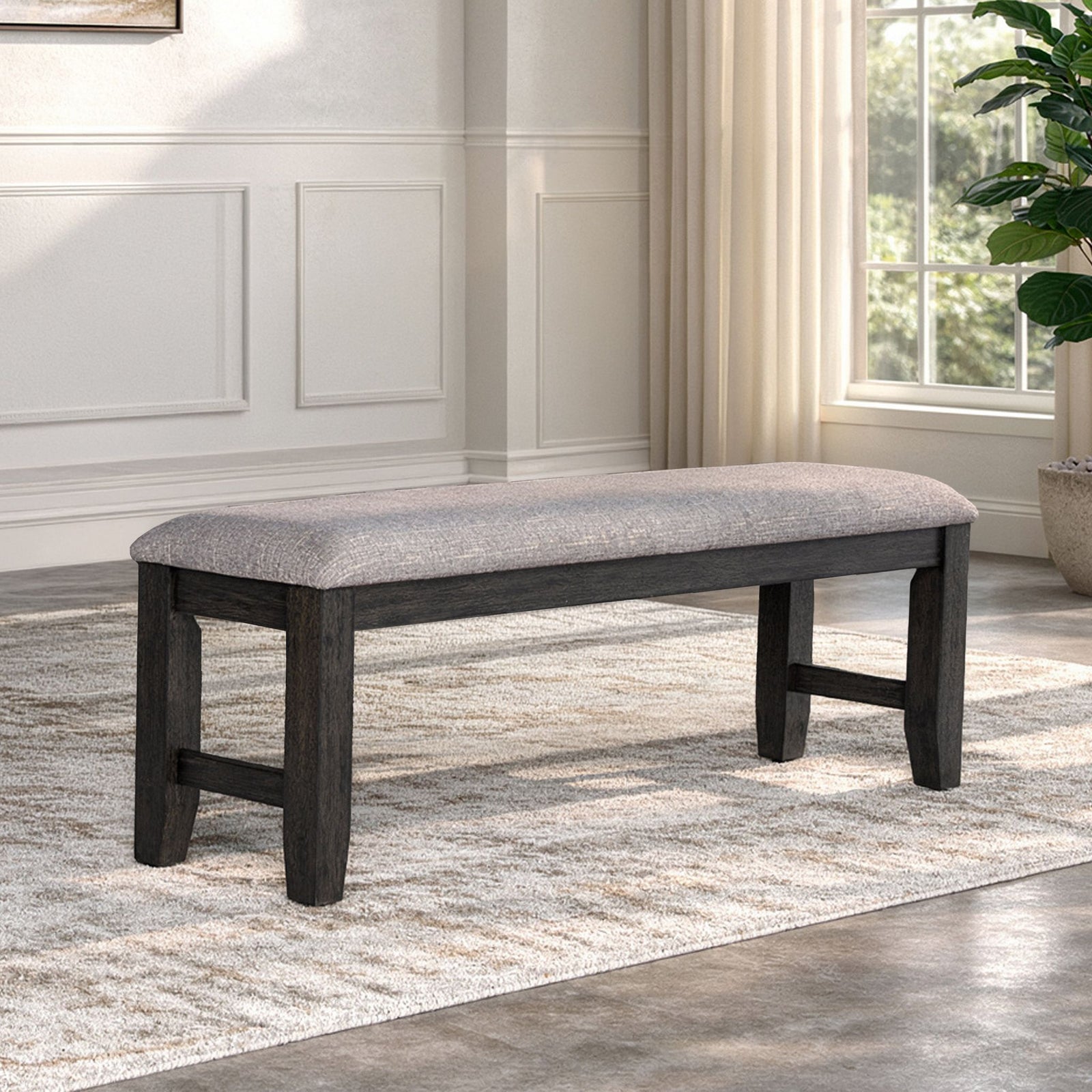 Harrisburg Bench-Charcoal