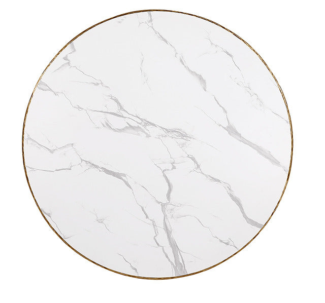 Balvi Round Dining Table, Matte Gold - view 2
