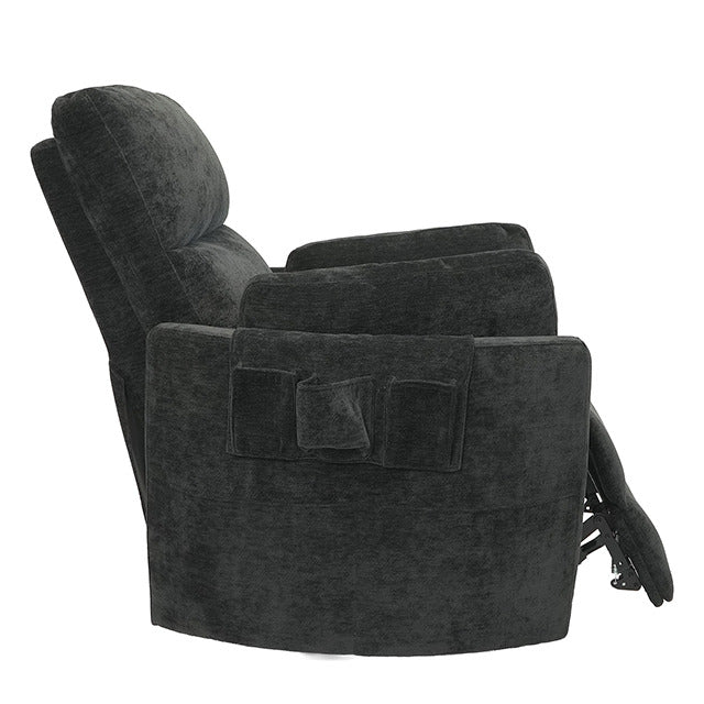 Rogers Power Recliner, Charcoal Gray - view 3