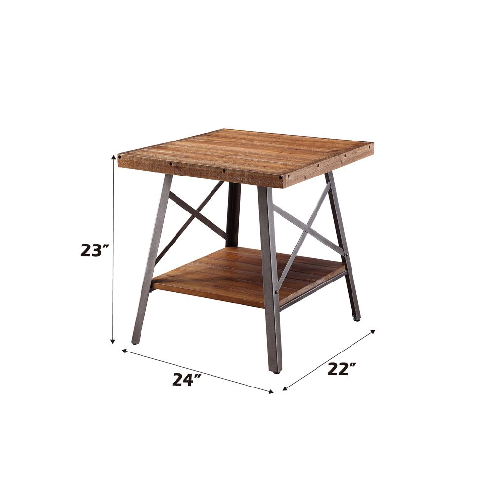 Ikram End Table (Set-2) – dimensions diagram