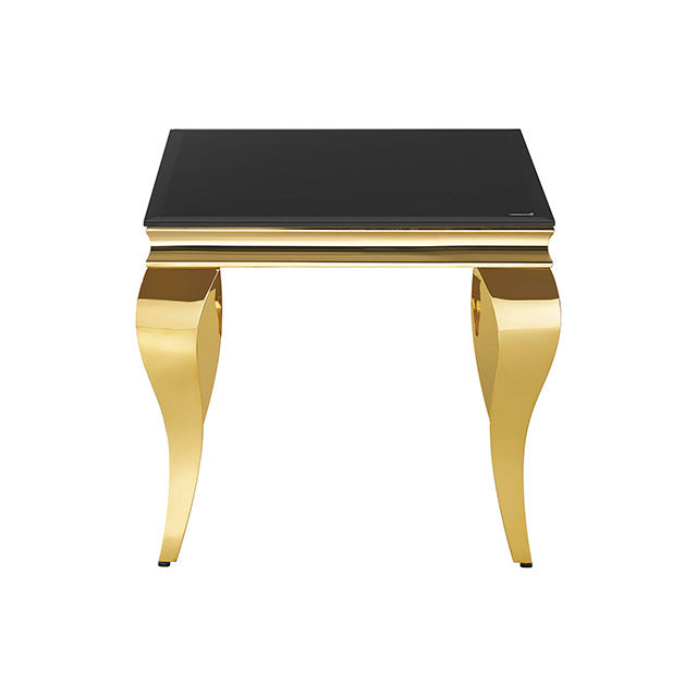 Wetzikon End Table, Black/Gold - view 2