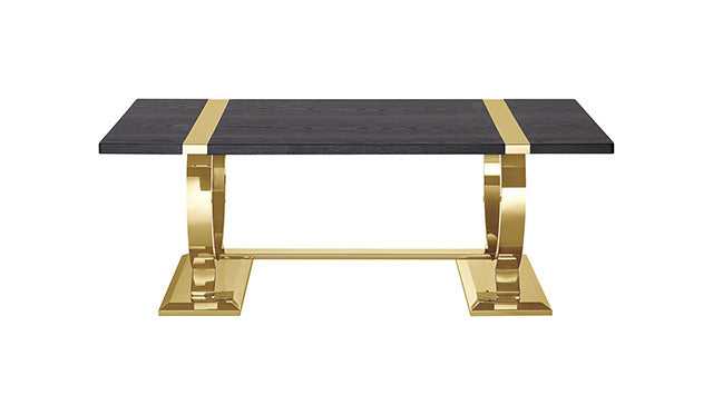 Horsham Coffee Table, Black/Gold - view 2