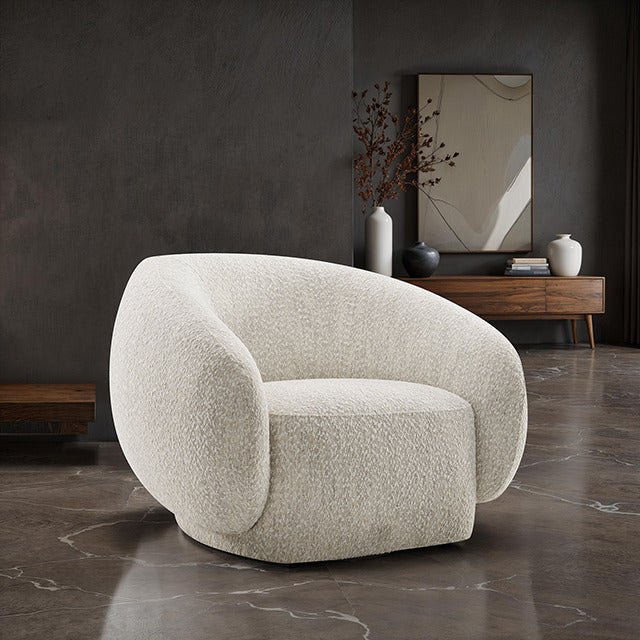 Savino Swivel Chair, Beige - view 6