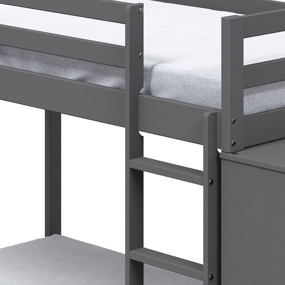 Gaston Twin/Twin Bunk Bed W/4 Drawers & 3 Compartments – view 4