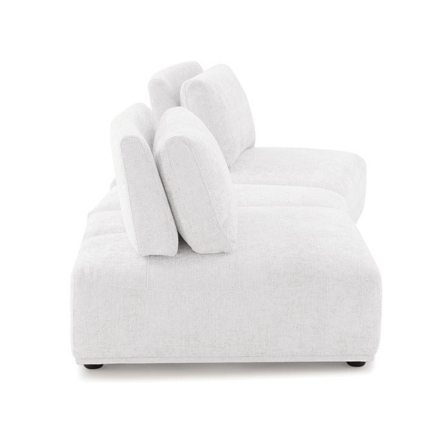 Stavanger Curved 2-Seater W/ Ot, White - view 2