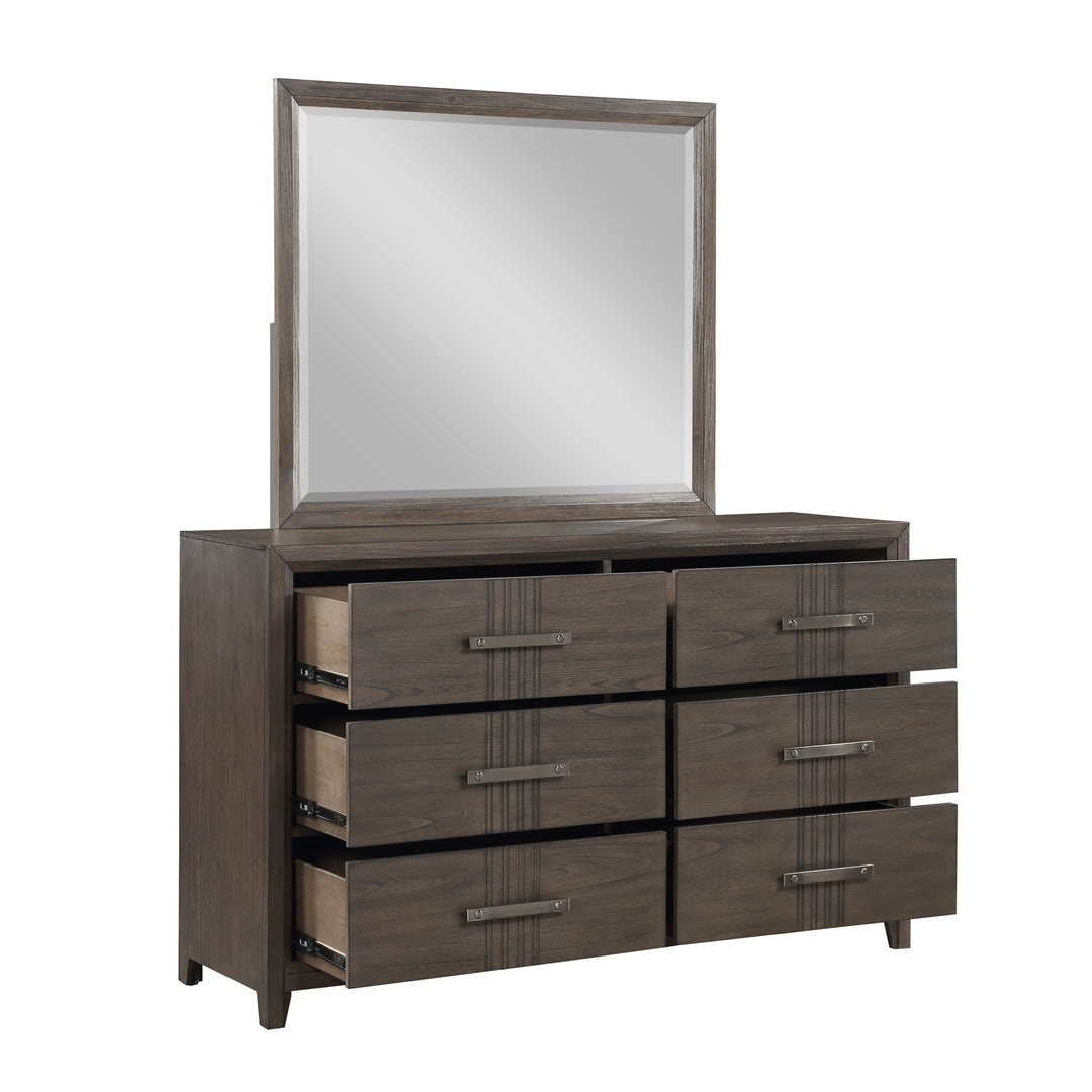 Landon Mirror-Walnut
