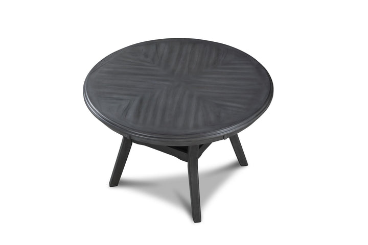 Gia 5 Pc 47" Round Dining Table &amp; 4 Chairs-Gray