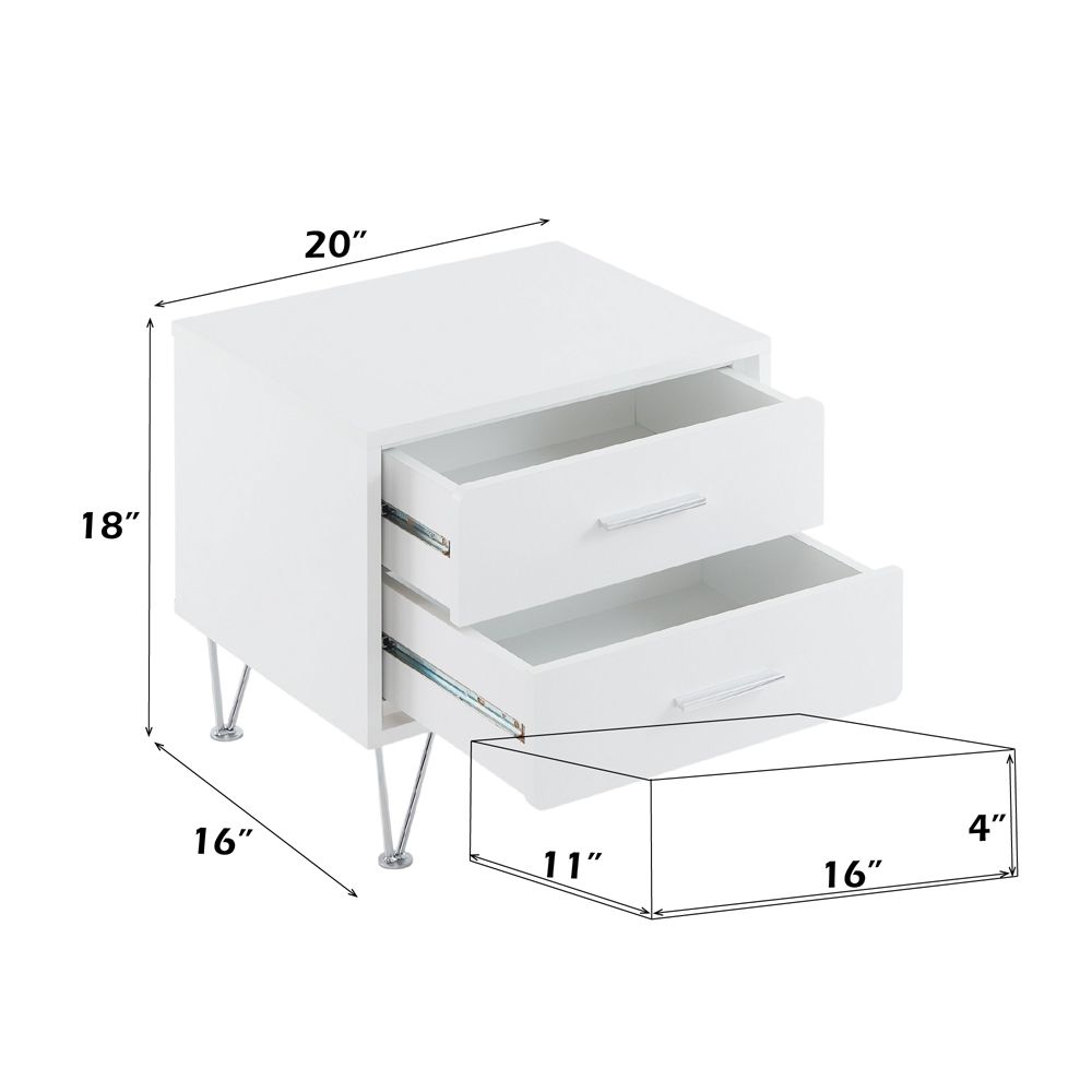 Deoss Accent Table – dimensions diagram