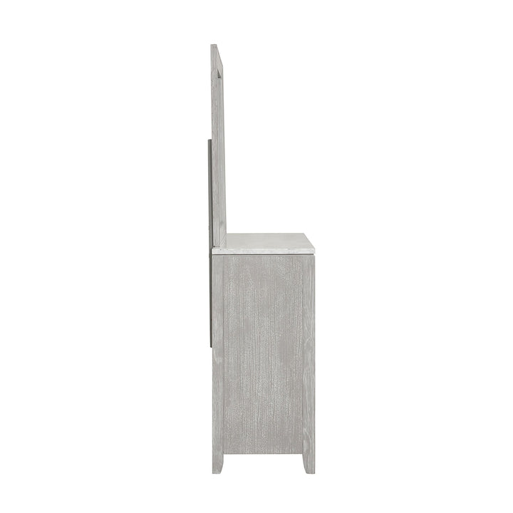 Fiona Landscape Mirror-Mist Gray