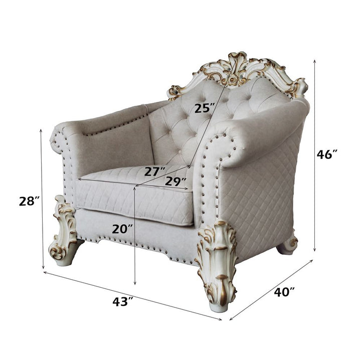 Vendome II Chair W/2 Pillows – dimensions diagram