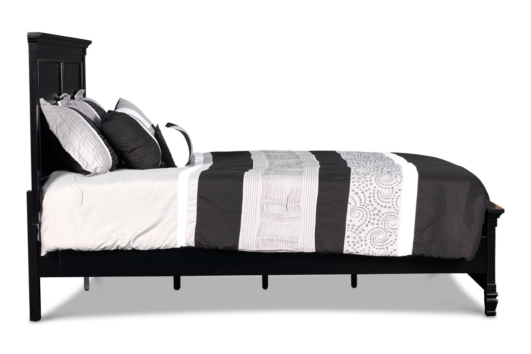 Tamarack 6/6-6/0 Ek/wk Headboard, Footboard & Slats- Black