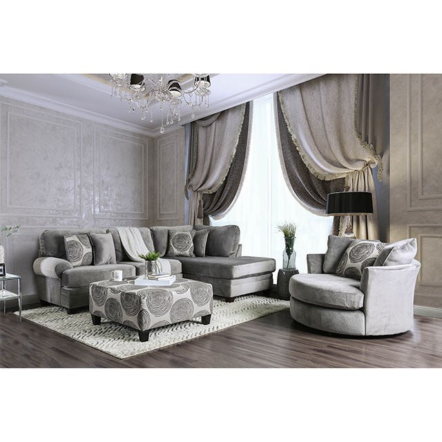 Bonaventura Sectional, Gray - view 2