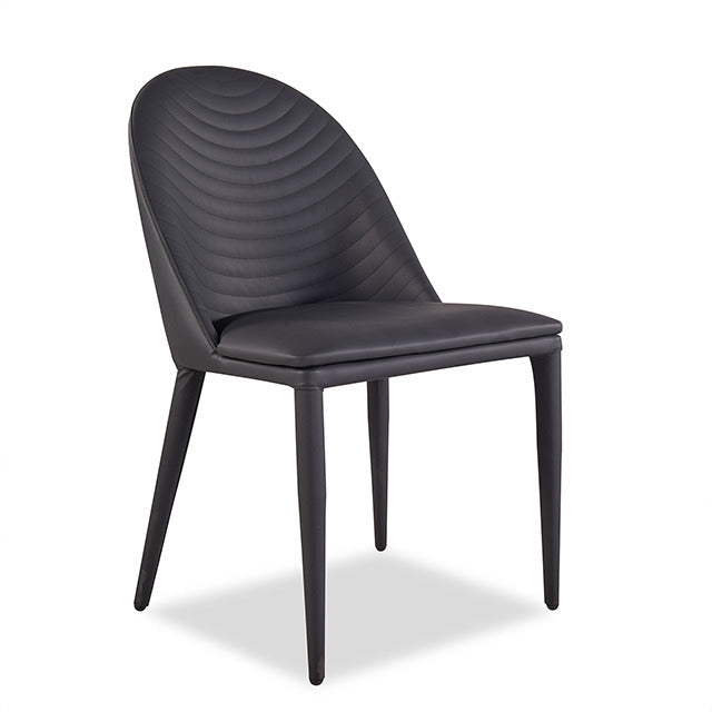 Lenvik Side Chair, Black/White