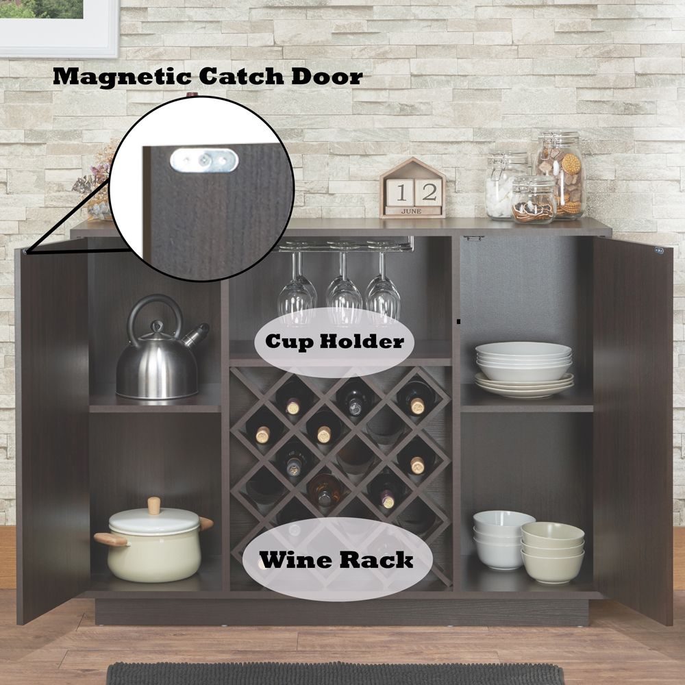 Hazen Wine Cabinet – features callout